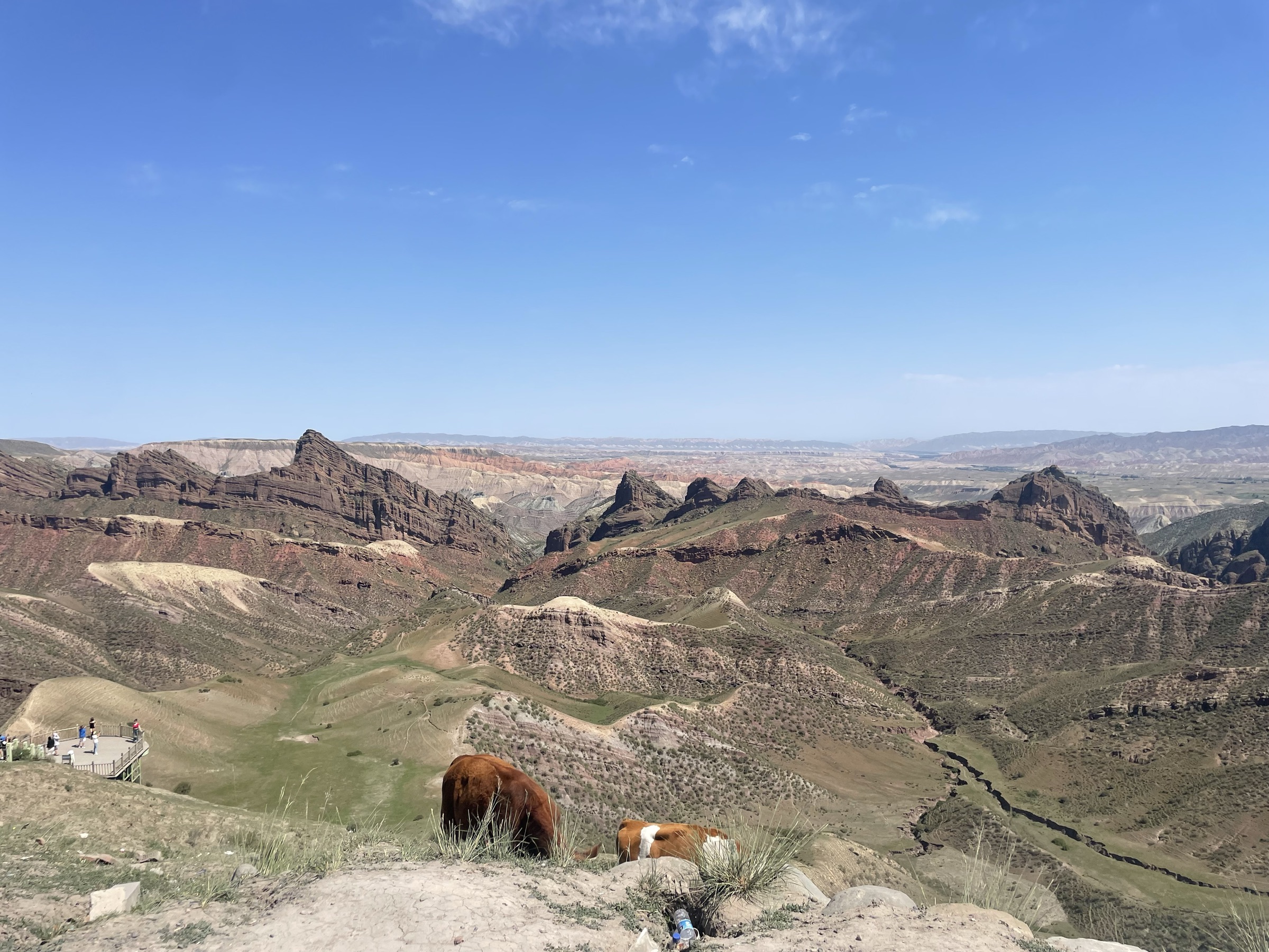 Mountain and hill landscape in Xinjiang